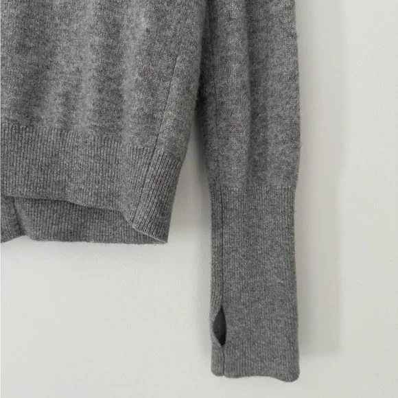 White + Warren Heather Gray Zip Up Hoodie SM - Picture 9 of 9